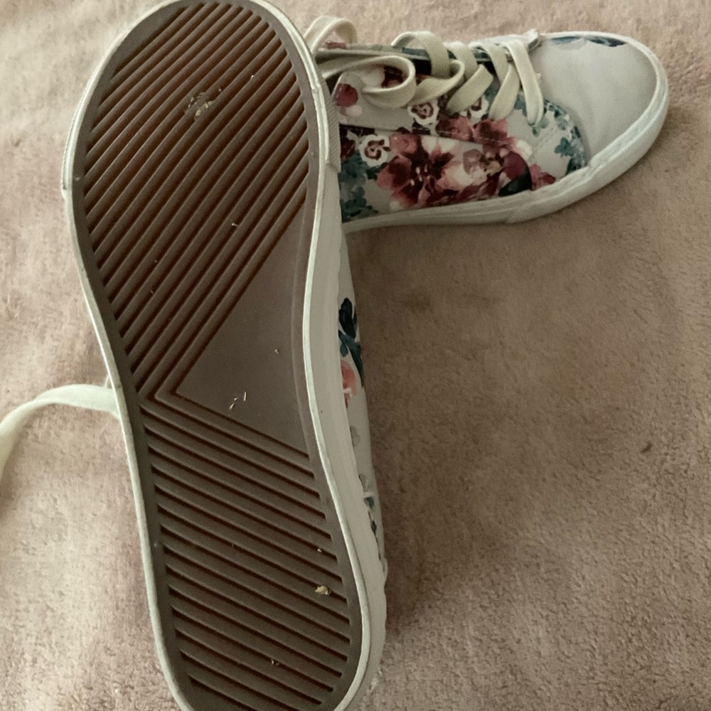 Restricted Floral White Sneakers